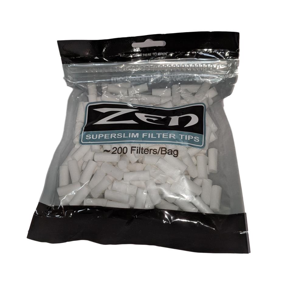 Zen Premium Super Slim Cotton Filter Bag 200ct