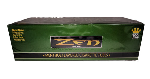 Zen Menthol Cigerette Tubes 100mm Master Case 50 Boxes