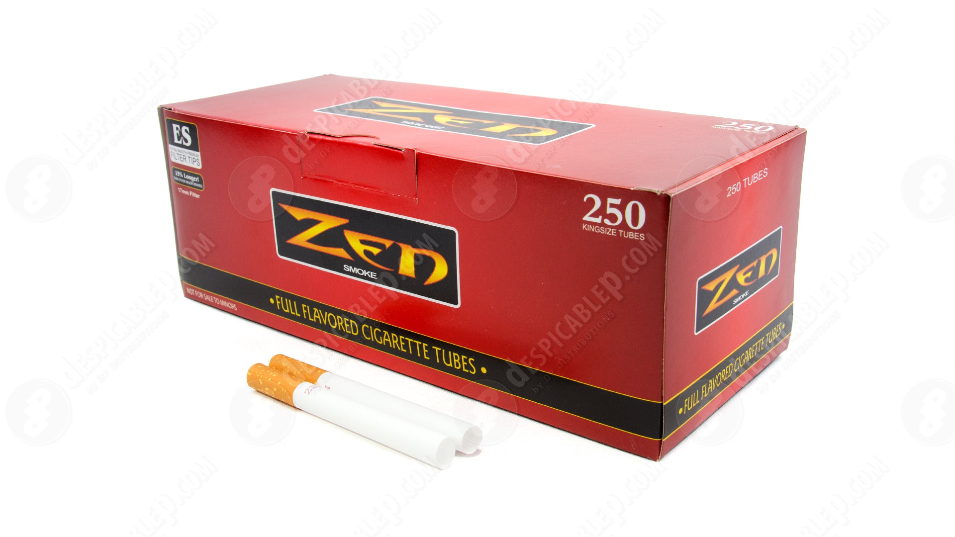  Zen Cigarette Tubes, Menthol, 100's