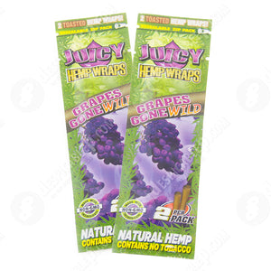 (2)Pack Bundle - Juicy Brand Flavored Hemp Wraps Variety Pack