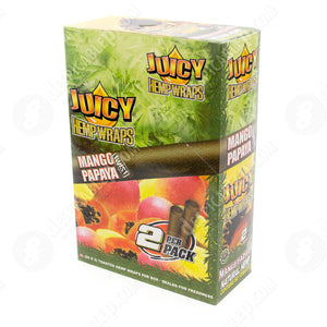 (2)Pack Juicy Jay "Mango Papaya Twist" Flavored Hemp Rolling papers